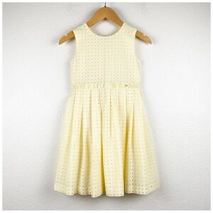 NWT‎ Gucci Yellow Eyelet Dress Size 6